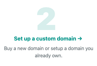 Setup a custom domain